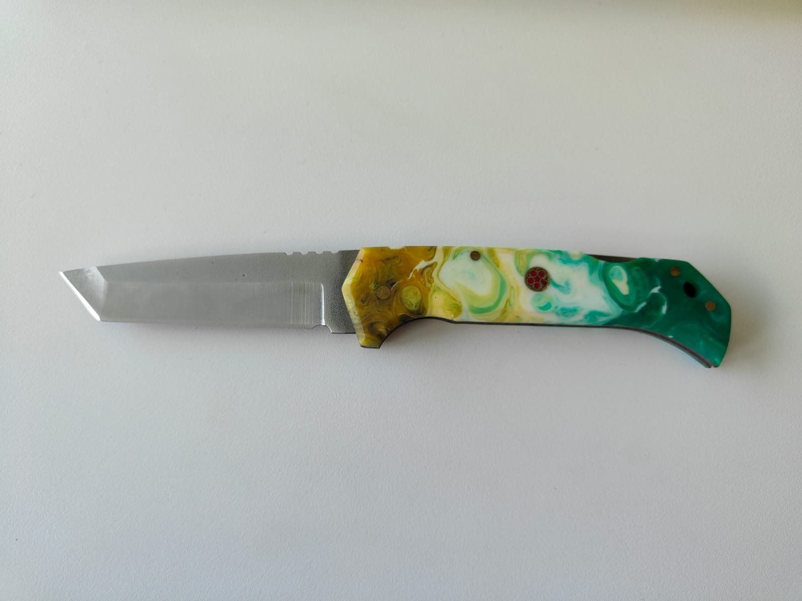 Accessori: Handgemachtes Tanto Klappmesser mit Etui – Nuovo e nell'imballaggio originale da Oberentfelden venduto da sch_8bt6