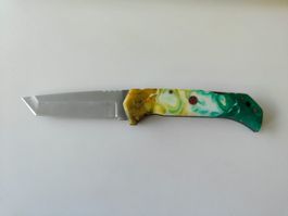 Handgemachtes Tanto Klappmesser mit Etui