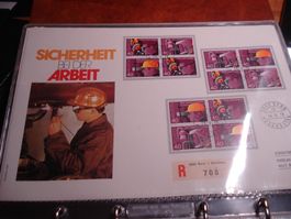 3 FDC-Grossbriefe Z-Druck SUVA 1978, versch. Varianten
