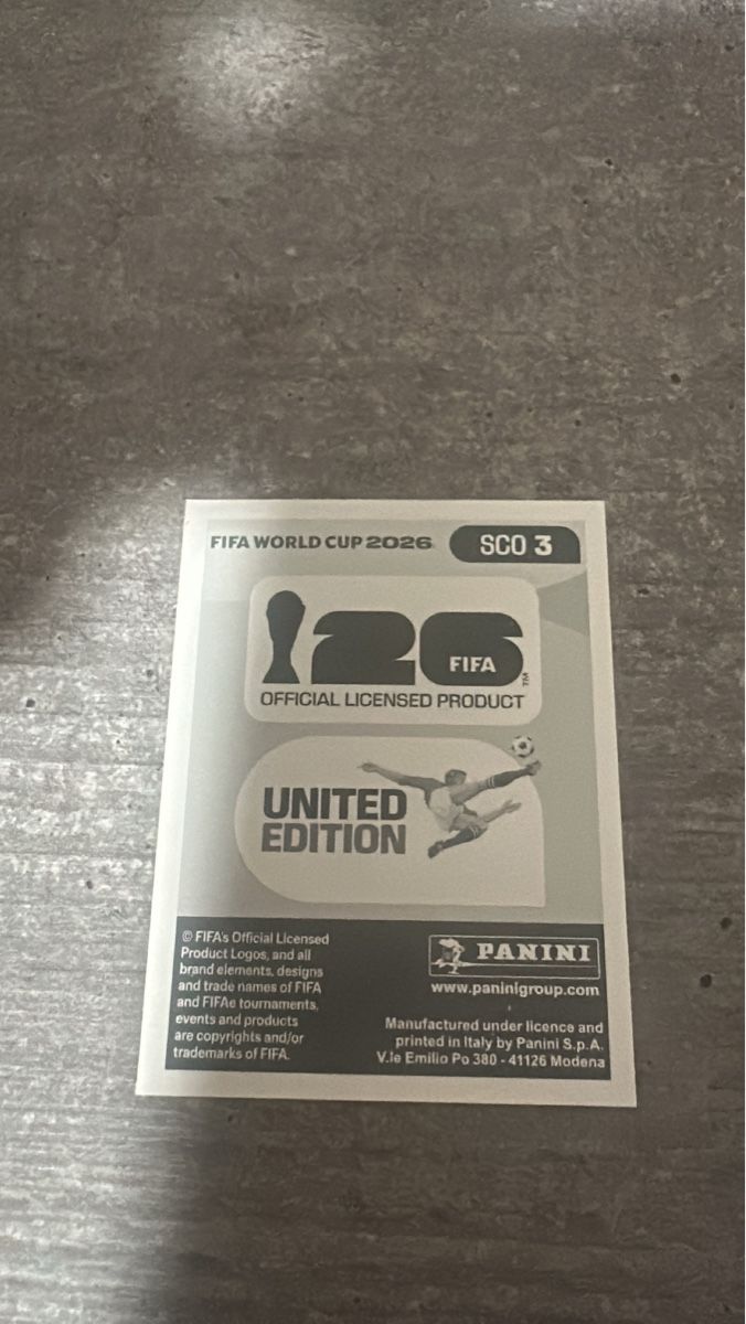 Panini Carte collezionabili: SCO 3 , FIFA WORLD CUP 2026 PANINI – Nuovo (secondo la descrizione) da Frauenfeld venduto da 1PegPeg1 1