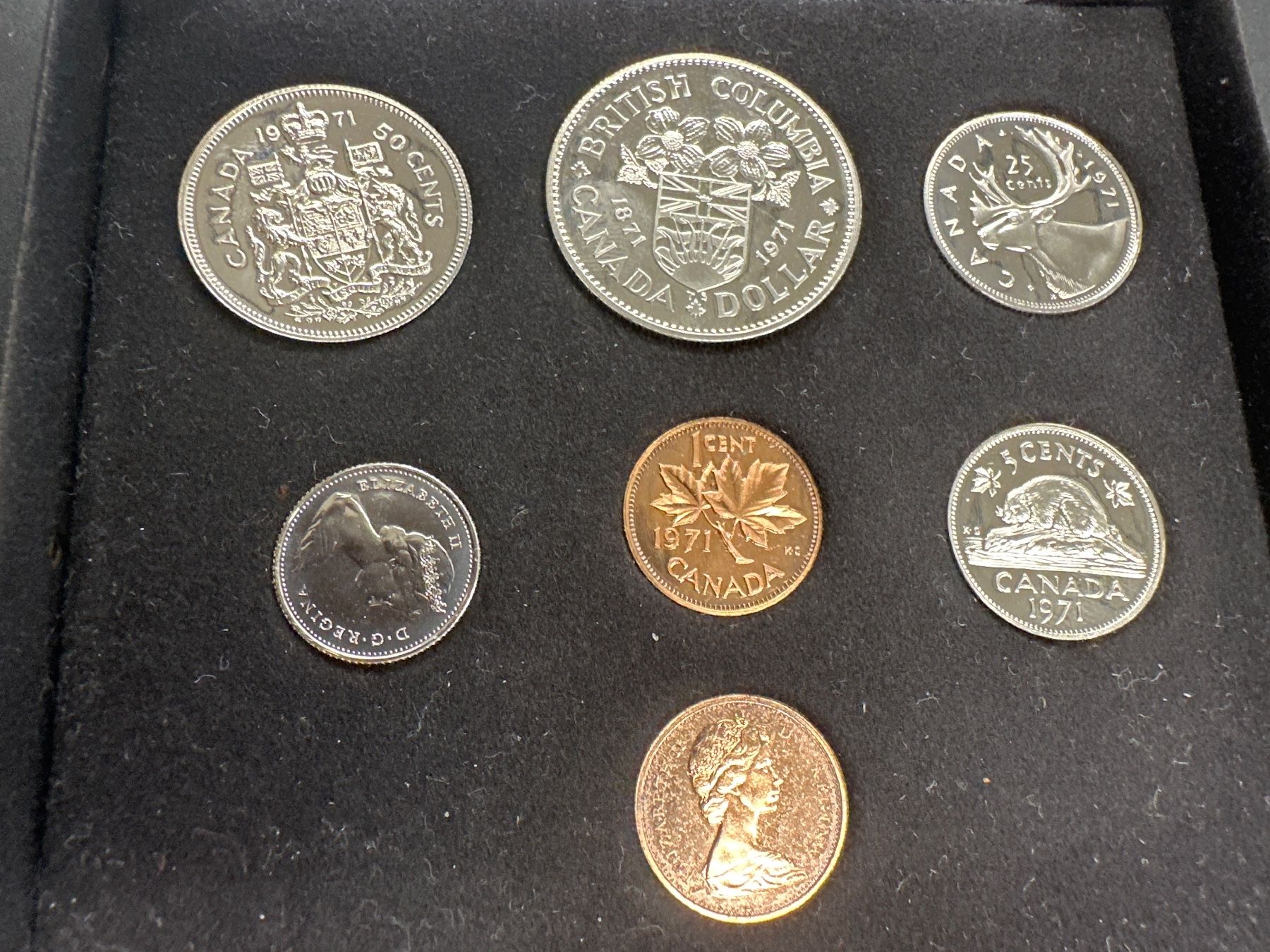 Tutti le monete: Münzsatz Canada 1971 mit Originalbox – Nuovo e nell'imballaggio originale da Herisau venduto da herau 1