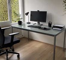 Schöner Büro Glasschreibtisch