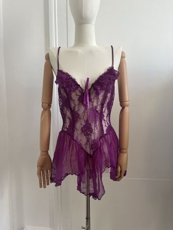 Purple Lace Cami Top - Size S/M