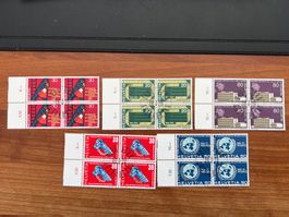 1970  Erstag gest.Viererblock mit Tab  (K72)