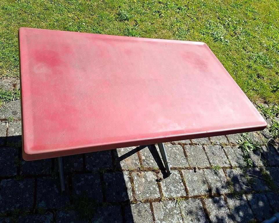 Tavoli: klappbarer Gartentisch 70x120cm, rot,  – Usato da Bäriswil BE venduto da Eddy77 3