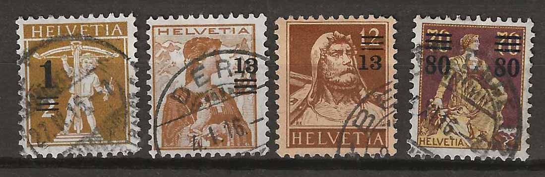 Tutti i francobolli: CH132 - Emission provisoire 1915  obl. – Usato da Trélex venduto da Phil_Albert