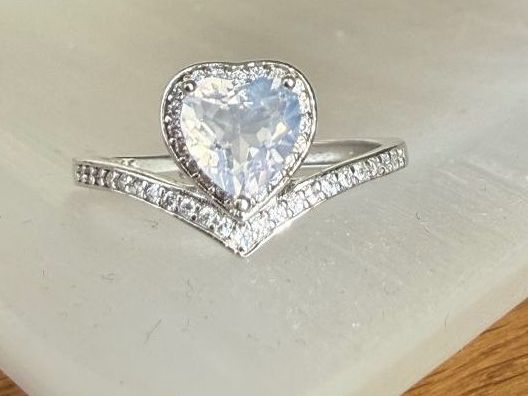 Ringe: 💜 Herz Amethyst Ring 925 Silber Verstellbar ✨ – Neu (gemäss Beschreibung) aus St. Gallen von Ammora 1
