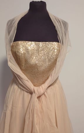 Elegantes Cocktailkleid mit Pailletten für Hochzeiten,Gr. 34