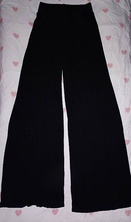 Schwarze Stoffhose 