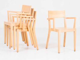 Horgenglarus Miro 6-400a Stühle von Hannes Wettstein 4er Set