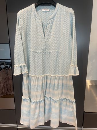 Sommerliches Blumenkleid, Grösse S, Hellblau, Neuwertig
