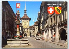 Bern - Zähringerbrunnen und Zeitglockenturm