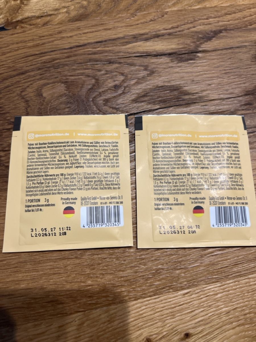 More Nutrition Lebensmittel & Spezialitäten: More CHUNKY FLAVOUR Vanilla Perfection – Neu und originalverpackt aus Baar von Girlpower1994 1