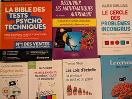 Livres de maths et énigmes logiques variées - Très bon état