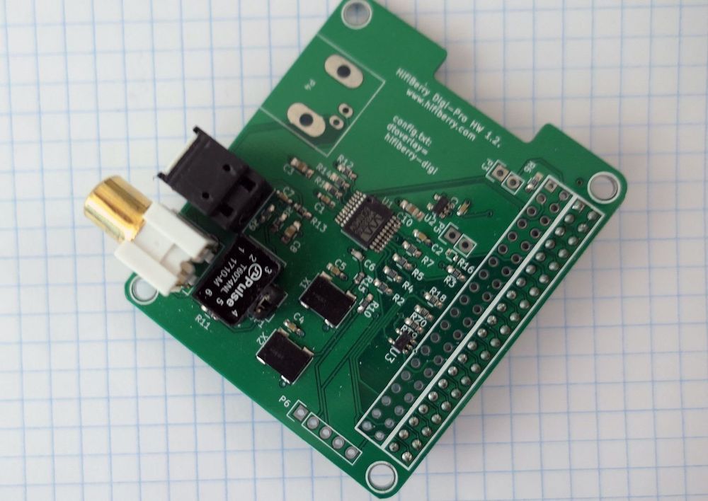 HiFiBerry Digi+ PRO – Scheda Audio Digitale Per Raspberry Pi, Fino A 192kHz/24bit, Compatibile Con Pi A+/B+/2B/3B/Zero