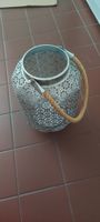 Laterne/Windlicht Metall Silber