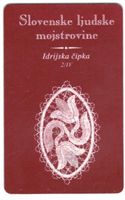 Telefonkarte Slowenien Idrijska cipka 2/IV