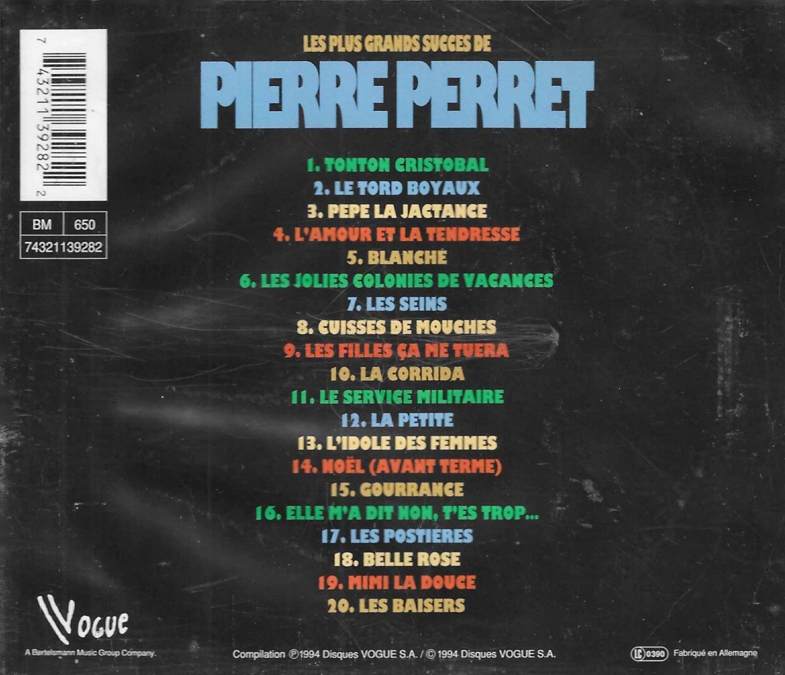 CDs: Pierre Perret -Les plus grands succès – Gebraucht aus Savagnier von Ne2065 1