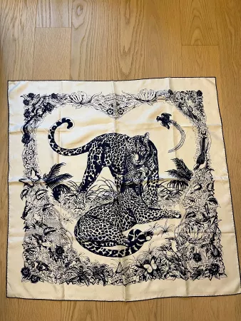 Orig. Hermes Carré Seidenfoulard Jungle Love R. Dallet