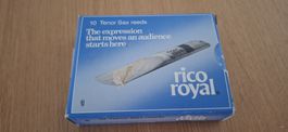 10 RICO Royal Tenorsaxophon-Blätter – Stärke 1 – Vintage