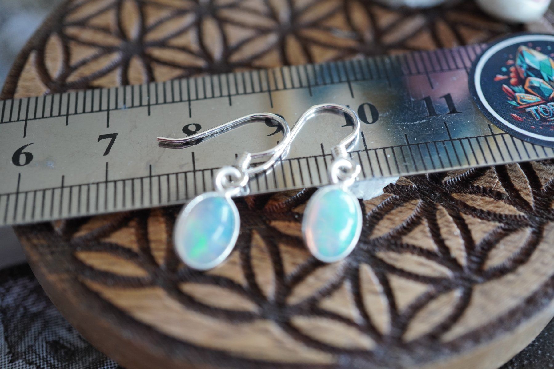 Orecchini pendenti & Orecchini a lobo: Ohr  Hänger Aus Opal mit Silber Edel – Nuovo e nell'imballaggio originale da Eschenbach SG venduto da topstone 3