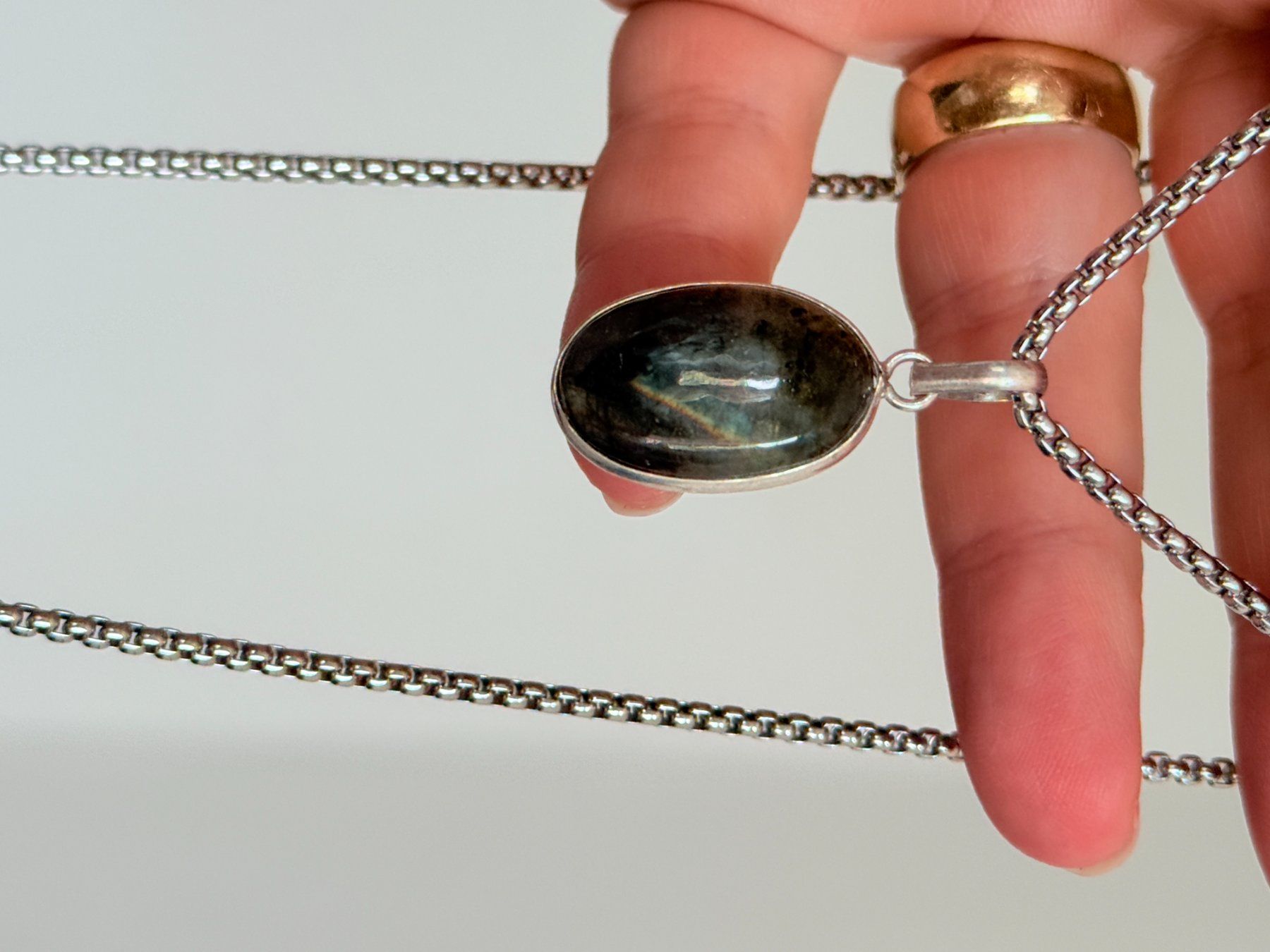 Catenine: Labradorite Gemstone Handmade Jewelry necklace – Nuovo e nell'imballaggio originale da Genève venduto da AGBERG 3