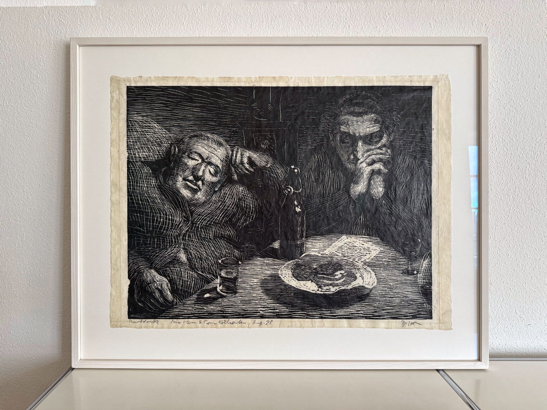 Xilografie: Ignaz Epper, grosser Holzschnitt im Rahmen – Usato da Solothurn venduto da Spektrum007