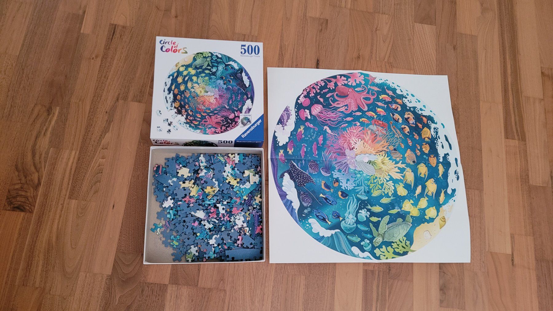Ravensburger Puzzles: Puzzle rund 500 Teile – Gebraucht aus Sulz AG von Sennli1 1