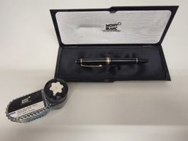 Montblanc Füllfederhalter schwarz Gold guter Zustand