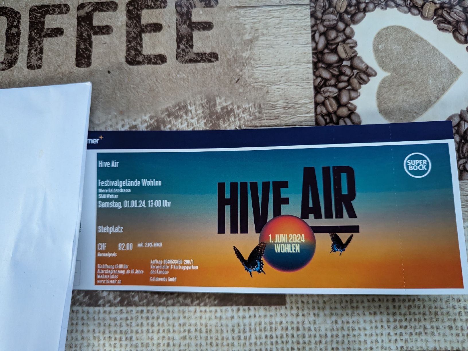 Tickets: Hive Air Wohlen 1 Juni 2024 – Neu (gemäss Beschreibung) aus Oberkulm von