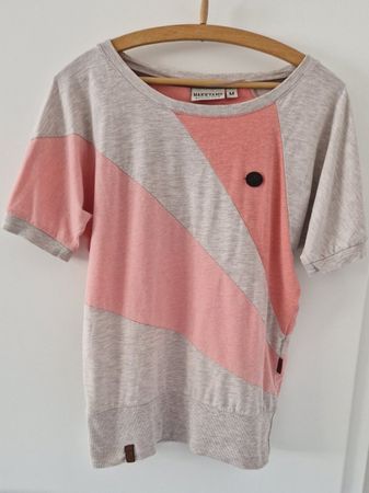 Naketano Shirt Damen Gr.M beige rosa neuwertig
