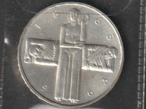 Tutti le monete: 5 Franken Rotes Kreuz 1963 – Usato da Rorschacherberg venduto da fratovi2