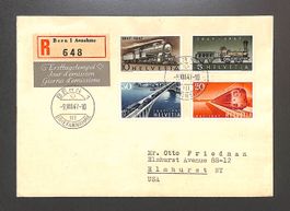 1947 FDC 100 JAHRE Schweizer EISENBAHNEN Ersttagstempel BERN