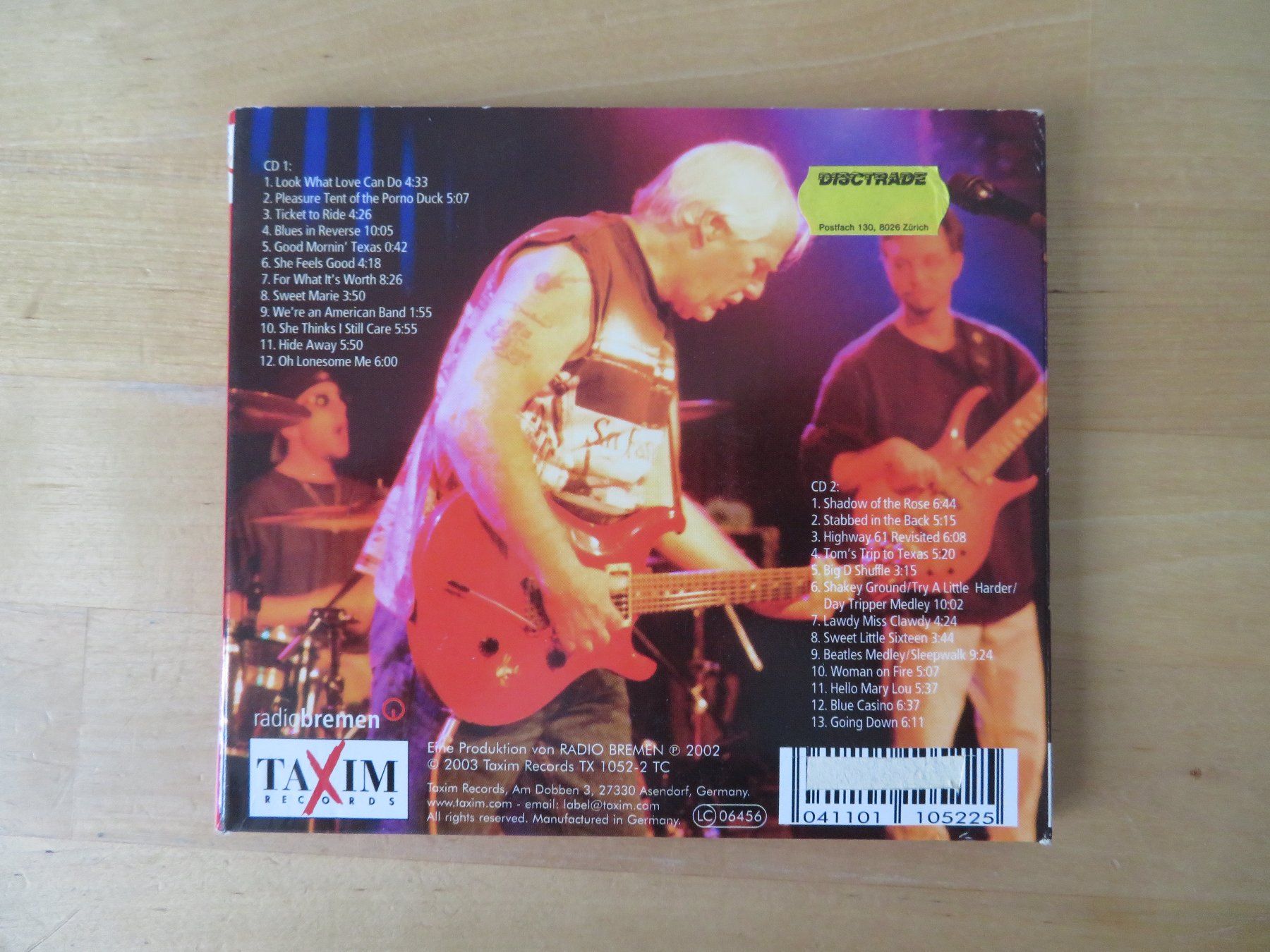 CDs: BUGS HENDERSON "Live in Germany" 3 CDS – Gebraucht aus zürich von Goldimmund 3