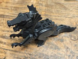 lego figurine animal. Black Dragon, Classic.