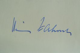 Heinz Zahrnt (1915-2003) Schriftsteller - Autogramm