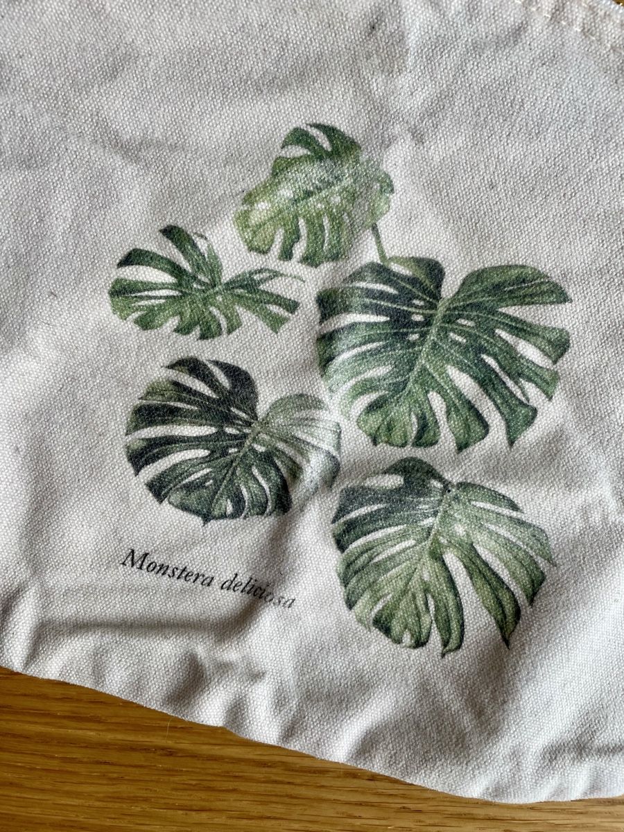 Brieftaschen: Pochette coton bio motifs Monstera – Neu (gemäss Beschreibung) aus Zürich von huy_8snc 1