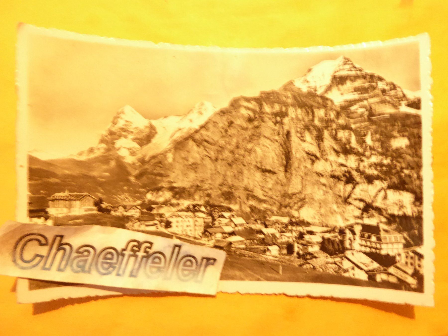 Cartoline postali: Mürren. Eiger, Mönch und Jungfrau – Usato da Zürich venduto da Chaeffeler