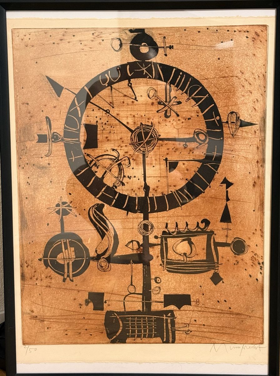 Grafiken & Lithographien: Rudolf Mumprecht -  "La pendule heureuse", 1968 – Gebraucht aus Solothurn von NUVICO 1