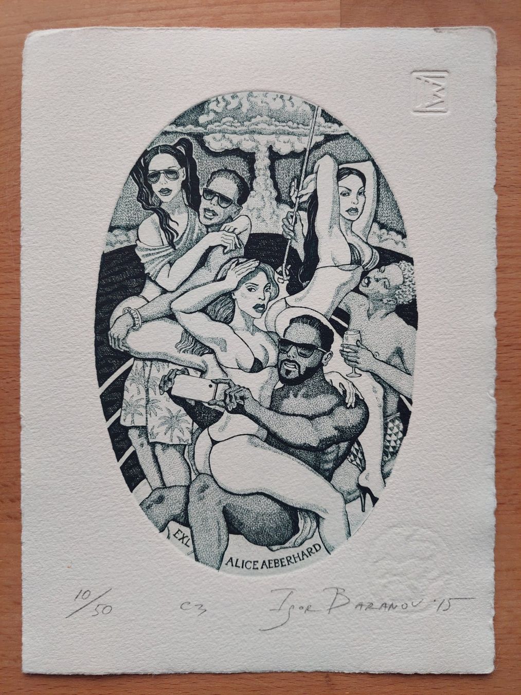 Dipinti: Exlibris Igor Baranov - Original Radierung signiert – Usato da Obfelden venduto da Exlibris-Art