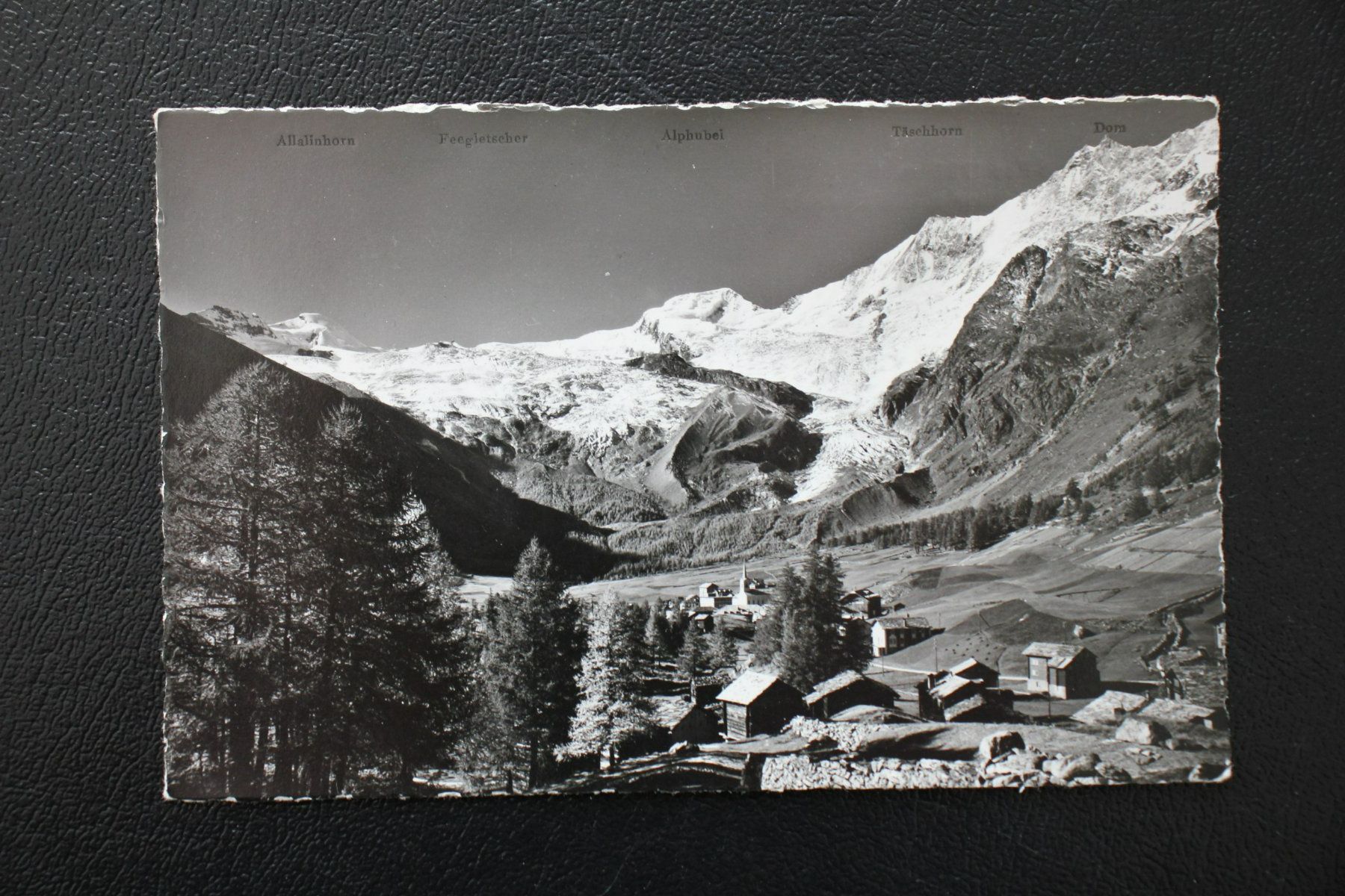 Cartoline postali: AK -  Saas-Fee 1790 m - Feegletscher u. Gletscheralp – Usato da Wiedlisbach venduto da han_n6ff