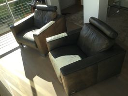 Sessel Vintage Designer Leder Lounge Club Softitalia Knoll