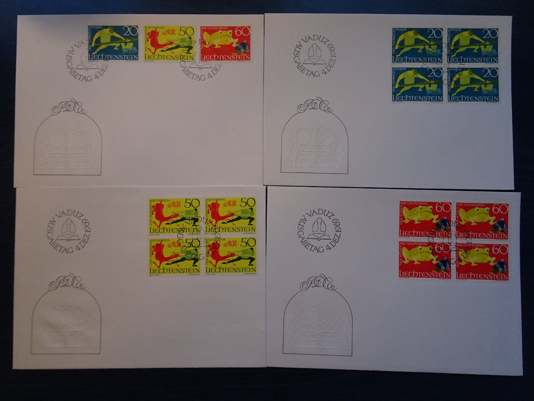 Tous les timbres: FDC 1969 – Neuf (Voir description) à Aadorf par Chnorli-Furz