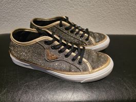 Emporio Armani Sneaker, Gr. 37, Gold-Glitzer ✨
