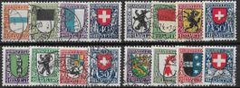 Konvolut 1923-26 PJ Wappen einwandfrei o sauber Top ab 1.-