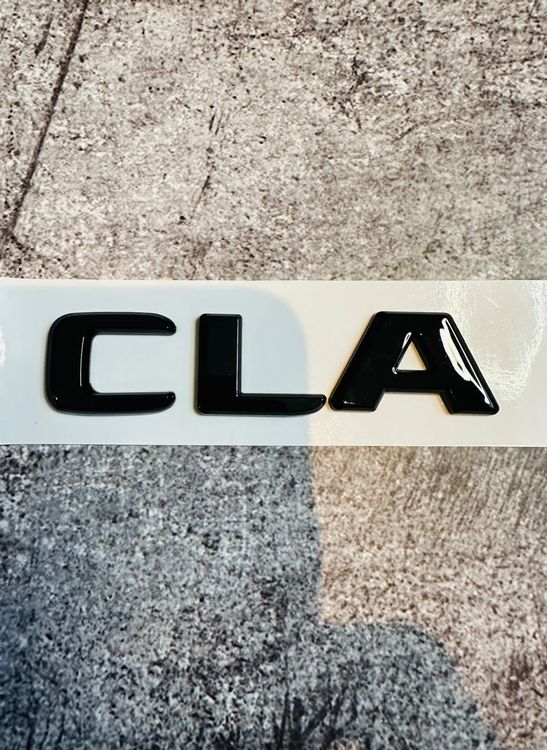 Mercedes AMG CLA45 Emblem Schriftzug Logo aus ABS NEU Chrom (Neu und ...