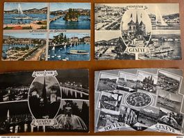 GENÈVE - 7 belles cartes postales anciennes
