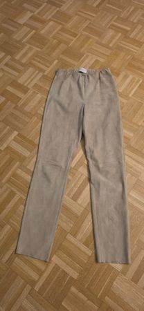 Via Masini 80 Hose Echtleder beige Grösse 34 