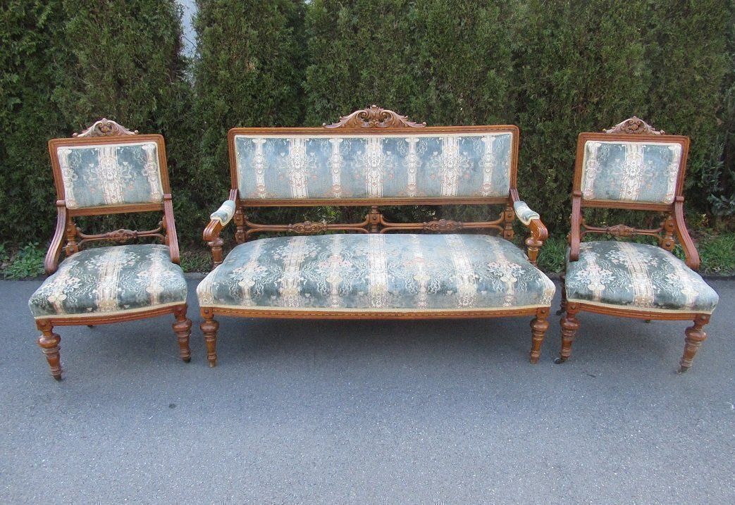 Divani: K.u.K. Polstergarnitur Sessel Couch antik – Usato da Flums venduto da Flumsantik