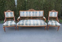 K.u.K. Polstergarnitur Sessel Couch antik